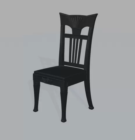 Neo Gothic Chair for BJD Dolls, Dollhouse Gothic Furniture