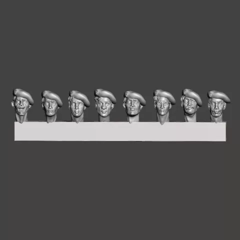 Heads of GMRs with berets by DES TRANCHEES AUX BARRICADES
