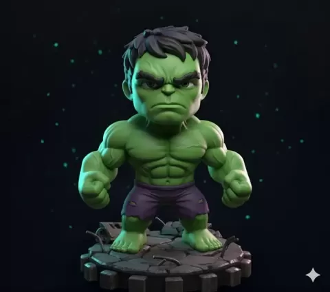 HULK DELUXE EDITION CHIBI – MARVEL 3D MODEL