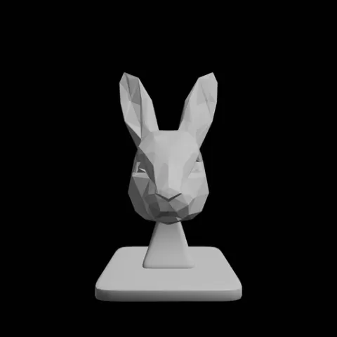 🐇 Low Poly Rabbit 3D Model STL