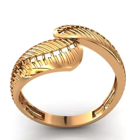 Women Rings Modern Filigree Double Head Rings Jewelry Women Ring STL 3DM PrintReady