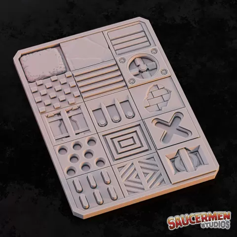 Texture & Practice Palette: Mixed Patterns 1 by Saucermen Studios
