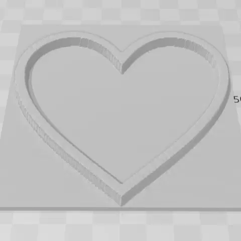Cookie heart mold