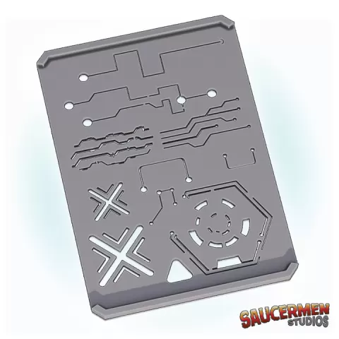 Stencil Palette: Sci-Fi Circuits 1 by Saucermen Studios