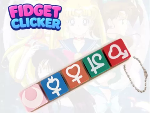 Sailor Moon Keycap fidget clicker