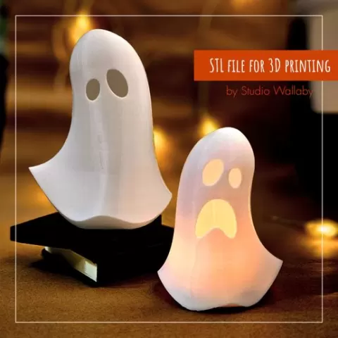 Ghost Tealight Holders Set – 3D Printable Lantern STL