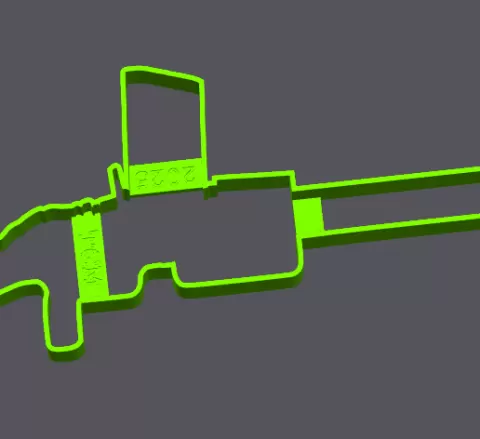 Emporte-pièce FM-24/29 / French FM-24/29 CHATELLERAULT gun cookie cutter