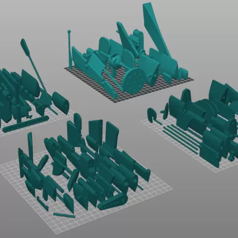 Ultimate Rudders & Dive Planes Collection – from antique age to Modern Era (150+ Printable Parts)