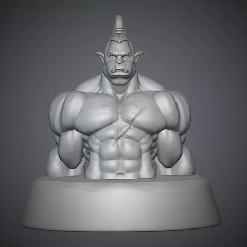 orc warrior bust