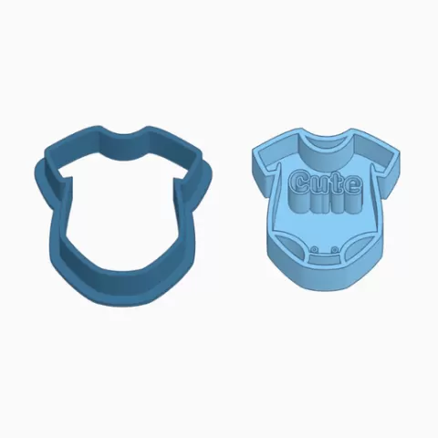 Clay, Cookie and Pottery Cutters and Stamp for Baby Shower, Baby Body