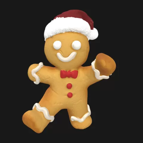 Gingerbread Man – 3D Model