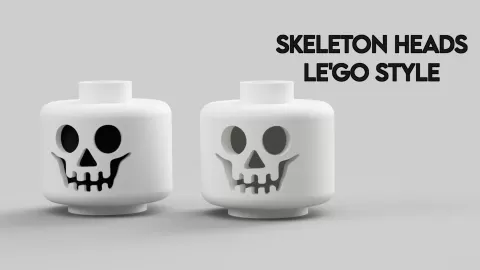 Skeleton Heads LE'GO Style