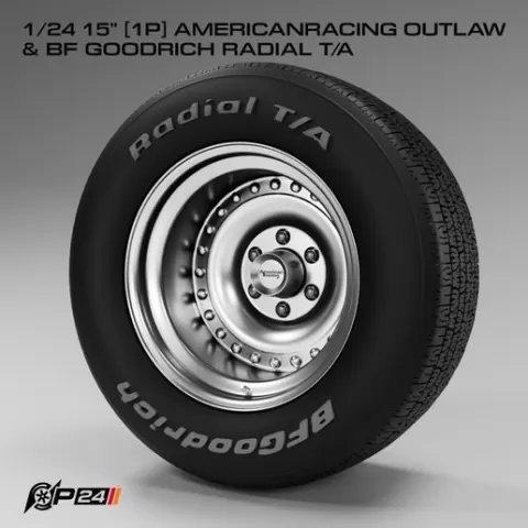 1/24 15" [1P] AmericanRacing OUTLAW & BF Goodrich Radial T/A