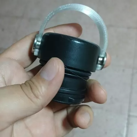 Strap for water bottle lid