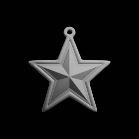 Star Ornament Decor Print Model