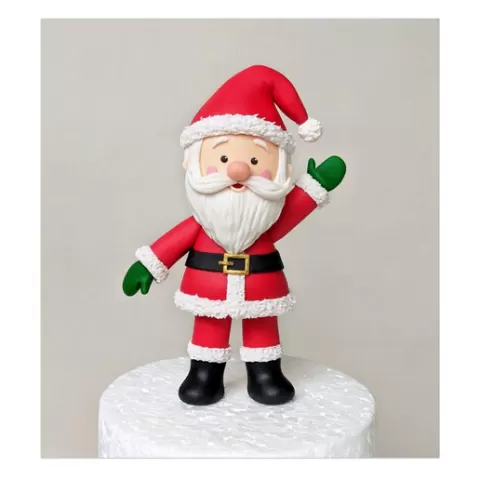 🎅Santa Claus Cake Topper • Festive Christmas Figurine • 3D Printable Holiday Decoration Model