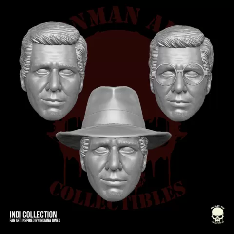 Indiana Jhones Fan Art STL Files for Action Figures by Esteban Cifuentes