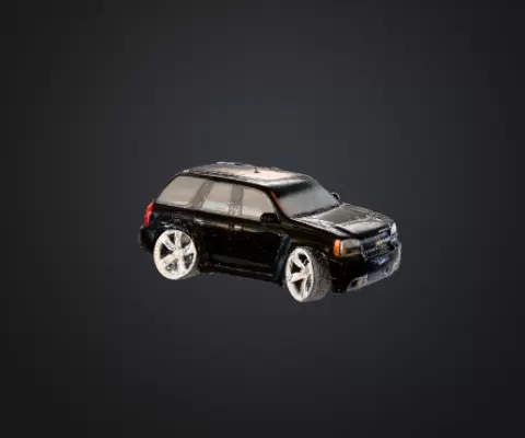 Cartoon Chevy Trailblazer Key Chain