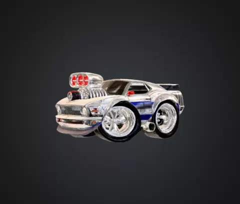 Cartoon Muscle Machine Key Chain