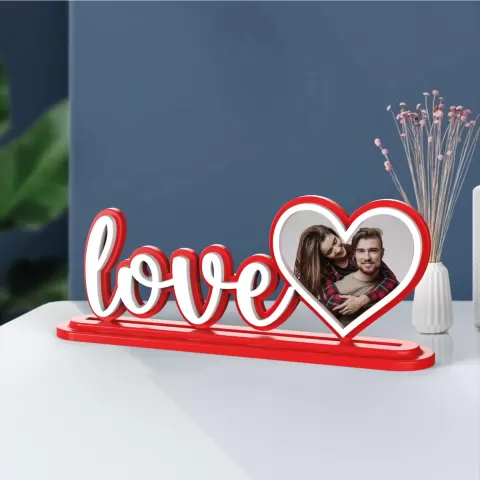 Love Photo Frame, Valentine’s Day Gifts, Heart-Shaped Photo, Anniversary Photo Frame, Romantic Gift