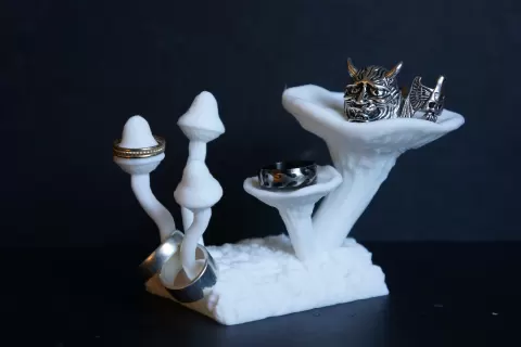 Mushroom Ring Holder