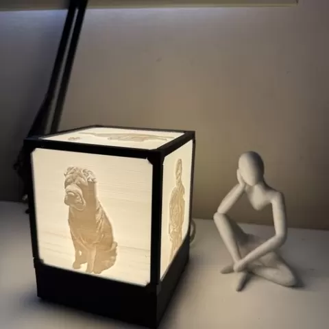 Lithophane lamp