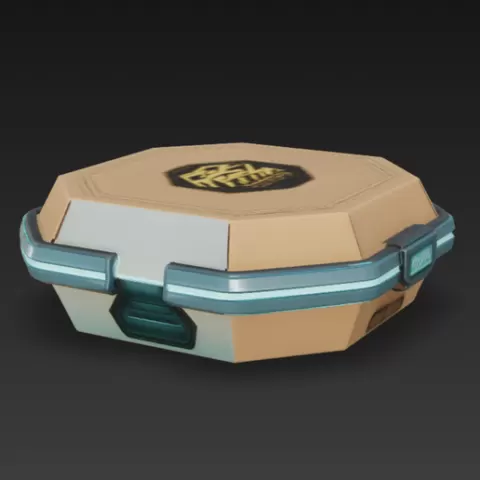 FREE - CYBERPUNK PIZZA BOX 4 - Street Food Prop - STL + OBJ (4K PBR) - Commercial Use
