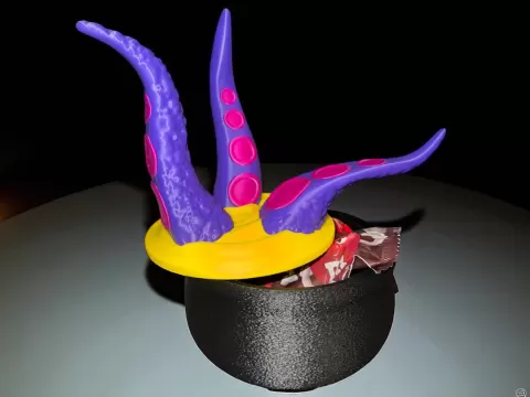 Halloween Cauldron Candy Bowl