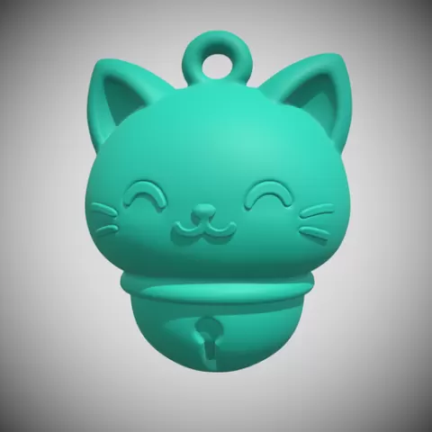 Cat Bell Keychain