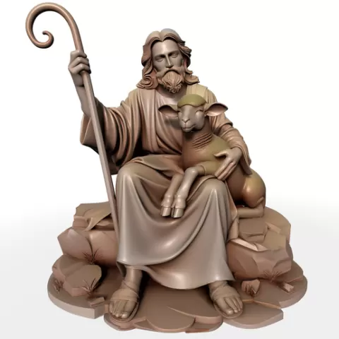jesus with lamb