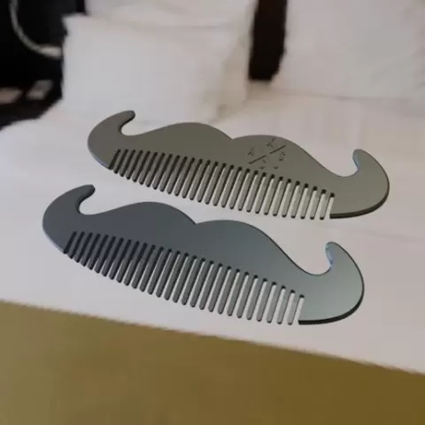 Gentleman’s Mustache Comb – 3D Print Beard Tool