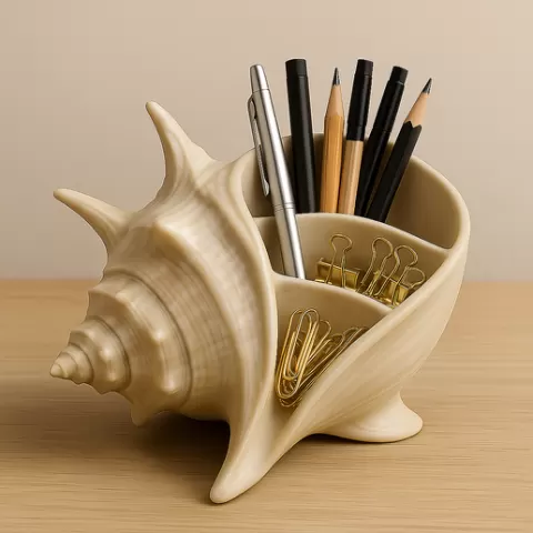 Seashell Desk Organizer