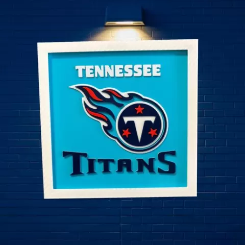 TENNESSEE TITANS NFL DECORATIVE FRAME