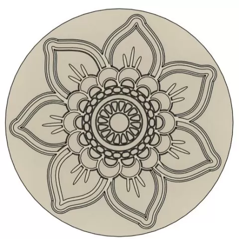 Stamp and mandala cutter 6cm