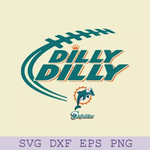 Dilly Dilly Miami Dolphins SVG, Miami Dolphins SVG, NFL Football Team SVG Files For Cricut