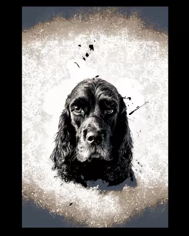 Through the eyes of a friend 3 - Doggy wall art - Hueforge