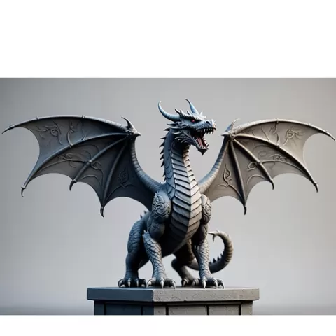 2661 Menacing Fairytale Gothic Dragon, Halloween, fox, spider, troll, cat, gorgon, wild, bat, dragon, gothic, wizard, witch, werewolf, horror, beast, raptor, dinosaur, triceratops
