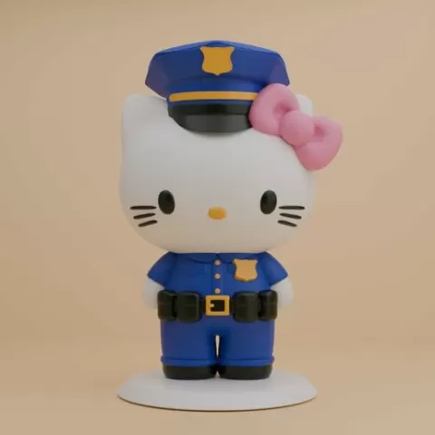 Police hello kitty