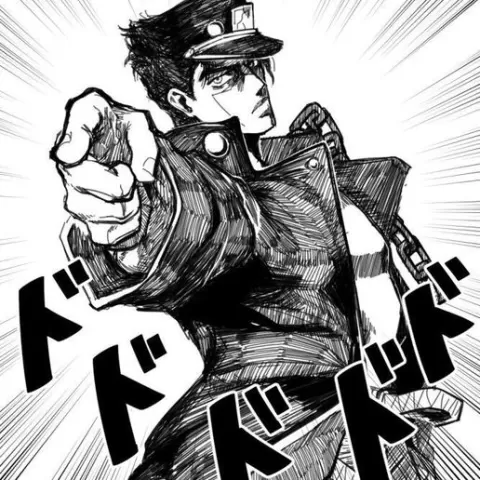Jotaro Manga Panel Wall Decor