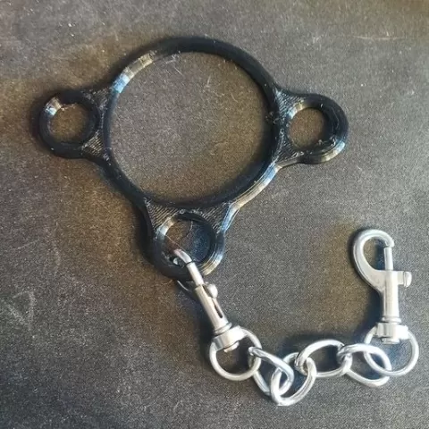 Cock ring with three attachment points