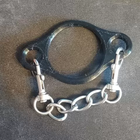 Cock ring with two attachment points