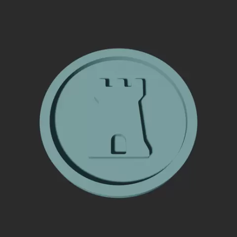 Tower Disc – 3D Printable Game Token