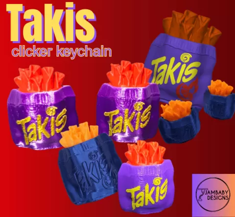 Takis Clicker Keychain