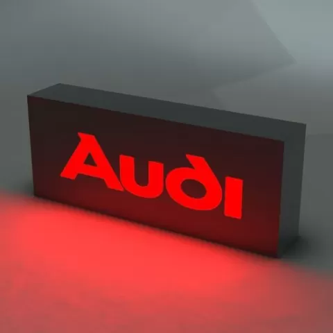 AUDI Logo Lamp Graphic Illuminator