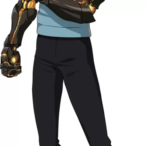 Genos - Cyborg chibi 3D model (One Punch Man)