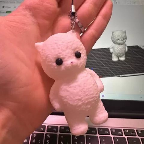 Cute cat keychain
