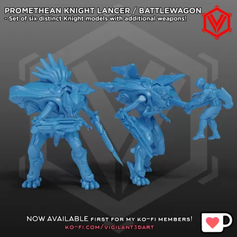Ancient Construct Paladin Lancer/Battlewagon - 30mm STL Pack