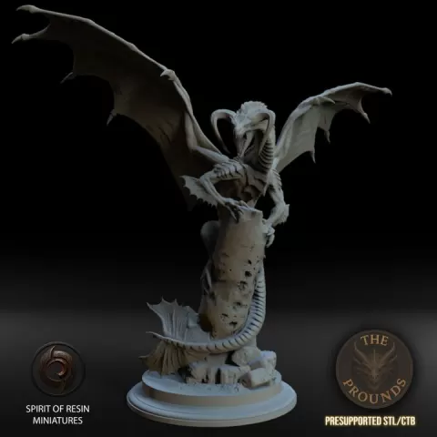Mordan, Incarnate Wrath Dragon by Spirit of Resin Miniatures