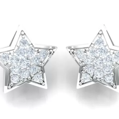 Diamond Star Stud Earring