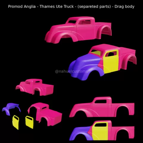 Promod Anglia - Thames Ute Truck - (separeted parts) - Drag body
